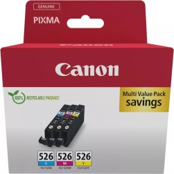 Multipack Canon CLI-526 cyan/magenta/gul