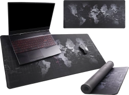 Stor bordmåtte med verdenskort 40 × 90 cm