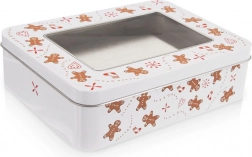 Metal dåse til småkager med vindue Pierník 18 × 14,5 × 5 cm