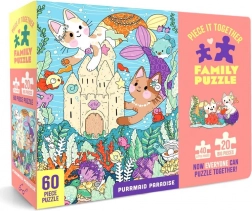 Familiepuslespil Purrmaid Paradise 60 brikker – Chronicle Books