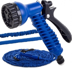 Forlængelig havesslange med multifunktionel sprøjtedyse