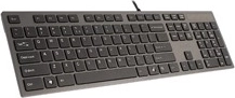 Ultratynd kablet A4TECH-tastatur, grå