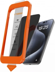 Hærdet glas TORRAS Install Master til iPhone 16 Plus