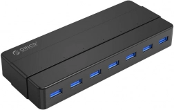 ORICO USB-hub 7× USB 3.0, sort