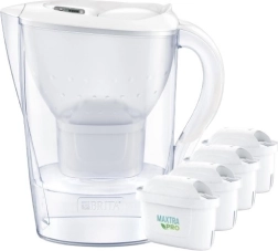 Filtreringskande BRITA Marella XL 3,5 l hvid + 4 MAXTRA PRO Pure Performance filtre