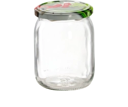 Glaskonservesglas 540 ml med Twist-Off låg 82 mm