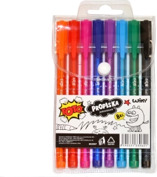 Sæt med farverige kuglepenne TOTO