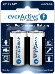 Alkaliske batterier C (LR14) everActive, blister 2 stk.