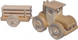 Trætraktor med tømmeranhænger CEEDA CAVITY – natur