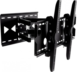 Vægbeslag til TV 32-100 tommer, sort metal, med kapacitet på 100 kg