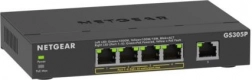 Netgear GS305P uadministreret 5-port gigabit PoE+ switch (63 W) til SOHO