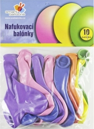 Oppustelige hjerteformede balloner 10 stk.