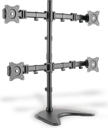 Stand til fire skærme, 27 tommer, 360° drejelig