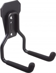 Vægmonteret holder til garage, metal, sort