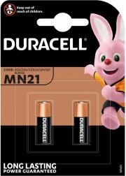 Alkaliske batterier Duracell MN21 i blister, 2 stk