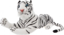 Plysset hvid tiger 55 cm
