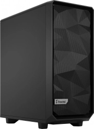 Fractal Meshify 2 Compact Black Solid – kompakt pc-kabinet med høj luftgennemstrømning