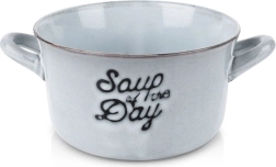 Keramisk bouillonskål med hanke 600 ml