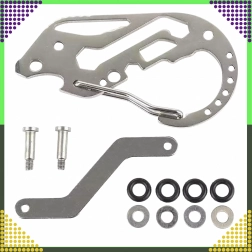 Multifunktionel karabin til nøgler – lommemultiværktøj i rustfrit stål