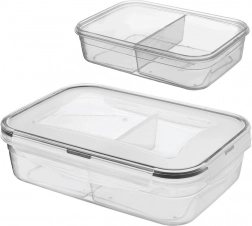 Opdelt madboks med låg og tætningsliste 1 l