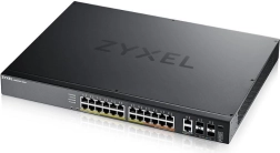 L3 adgangsswitch 24× PoE, 10GbE RJ‑45 og 4× 10GbE SFP+