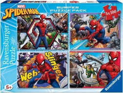 Puslespil 4×100 brikker SPIDER-MAN Bumper Pack