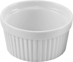 Porcelæns-bageform hvid 9 cm, 150 ml