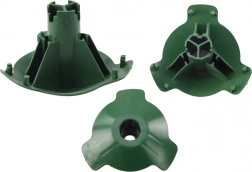 Korpus til fastgørelse af 3 ben på juletræsfod