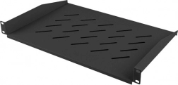 Universel 1U hylde til 19" rack 483 × 315 mm, sort