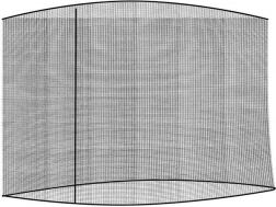 Myggenet til havesolparasol 3 m – sort