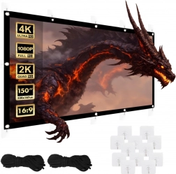 Projektion lærred 150 tommer