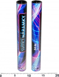 Selvlysende armbånd – sæt med 24 stk. i rør