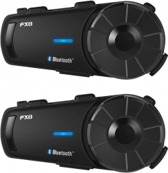 Intercom til motorcykler Fodsports FX8 - Dobbeltpakke