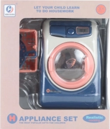 Børnevaskemaskine i plast med lyd, batteridrevet