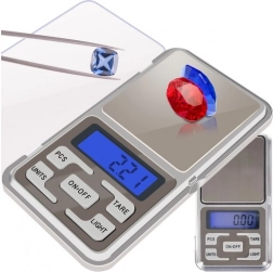 Lomme-digitalvægt 200 g / 0,01 g med baggrundsbelyst display