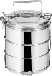 Rustfri treetagers madkasse 3 × 1,3 l