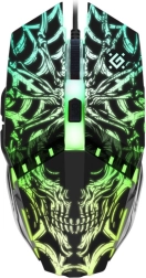 Gamingmus Prototype GM-670L, optisk, 2400 DPI, 6 knapper, med bagbelysning