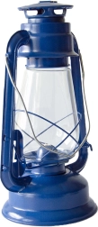 Petroleumslampe 30 cm blå