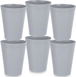 Plastikkrus SANDY grå 300 ml, 6 stk.
