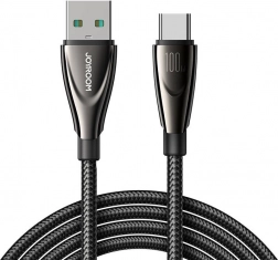 JOYROOM-kabel USB-A til USB-C 100 W, 1,2 m, sort