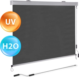 Lodret rullegardinmarkise til altan og terrasse i beige fra MultiGarden