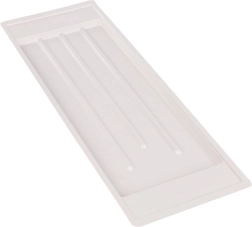 Metpol hvid drypbakke 59,5 × 20 cm til 2-etagers opvaskestativ 60 cm