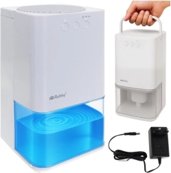 Luftaffugter med LED-belysning og timer RUHHY, hvid