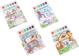 Kreativt malesæt med vandfarver – 6 farver og pensel