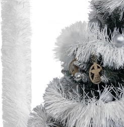 hvid juleguirlande 6 m RUHHY