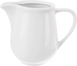 Mona hvid porcelænsmælkekande 260 ml