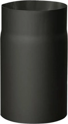 Røgrør 130 mm, længde 250 mm, tykkelse 1,5 mm, sort