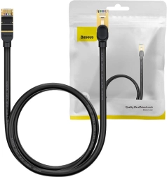 Baseus Ethernetkabel RJ45, 10 Gb/s, 1 m, sort