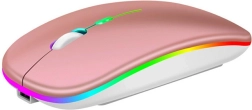 Ak211c trådløs mus RGB rosaguld