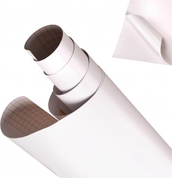 Hvid mat selvklæbende film 1,52x28m